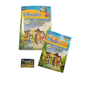 Vtech V Reader TinkerBell Great Fairy Rescue New Sealed  5-7 years Disney Manual